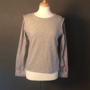 Princess Vera Wang L Gray Long Sleeve Top